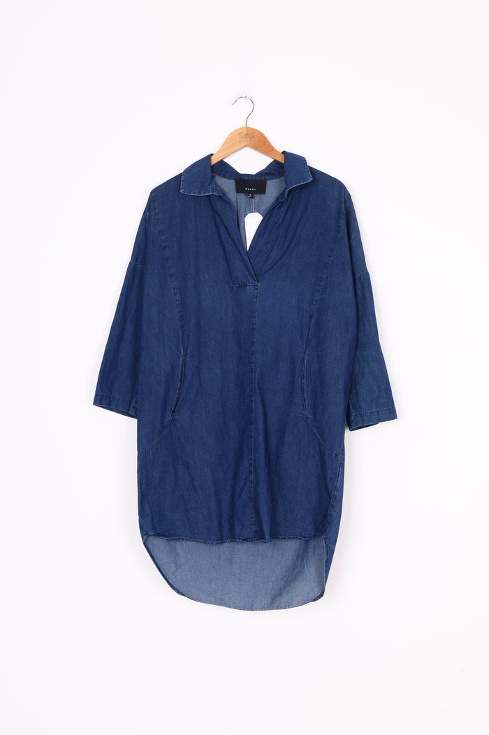 Moochi Womens Blue Dress Size 8