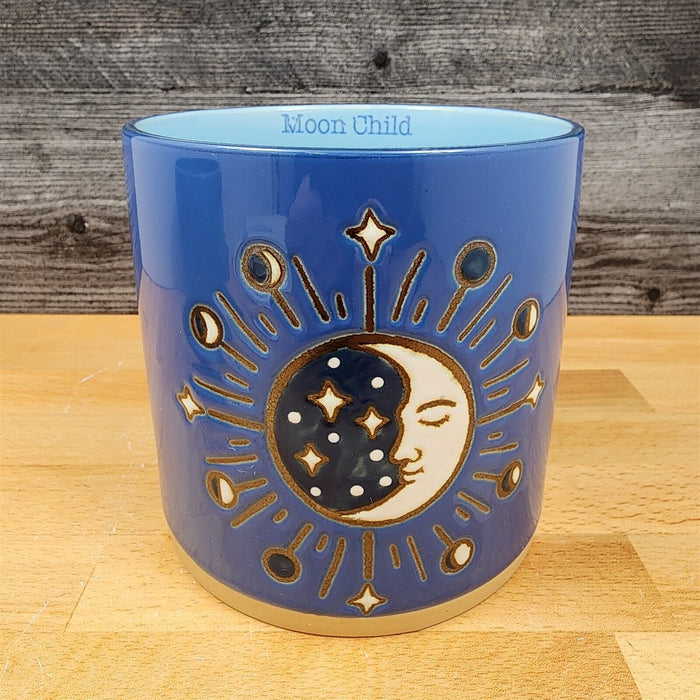 Moon Child Canister Set Nested by Blue Sky 4" & 5" Kitchen Embossed Home Décor