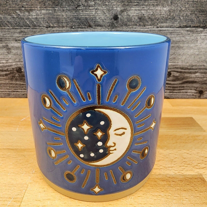 Moon Child Canister Set Nested by Blue Sky 4" & 5" Kitchen Embossed Home Décor