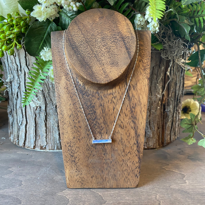 Moonstone Bar Necklace