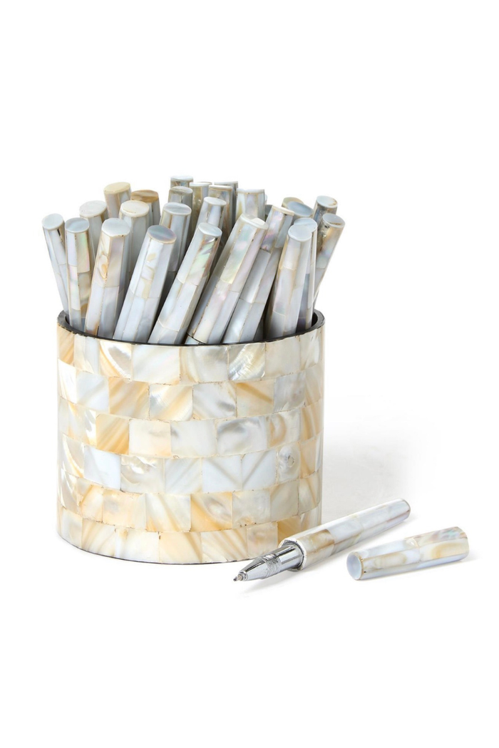 Mother of Pearl Covered Pen