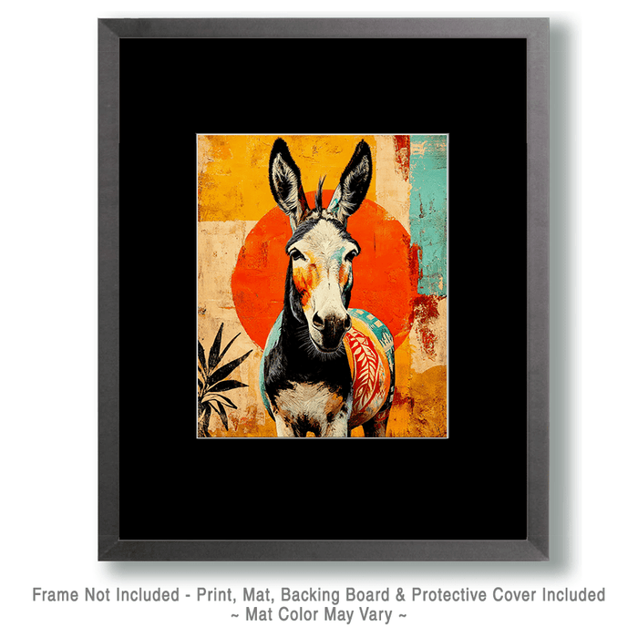 Mowbi - Lowbrow Donkey - 8"x10" Artwork for 11"x14" Frame