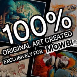 Mowbi - Stylized Jackrabbit Southwestern Matted Art Print - Wholesale Retail Decor