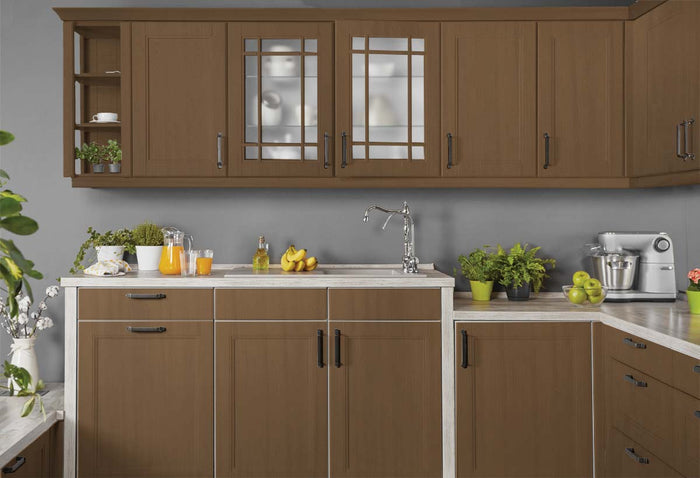 Retique It Multi-purpose Smooth Finish Kit in Dark Oak for wood cabinets, featuring a large kit with smooth wood finish.