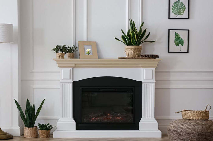 Retique It Multi-purpose Smooth Finish Kit for Weathered Wood, large interior top coat applied to fireplace mantle with a smooth finish.
