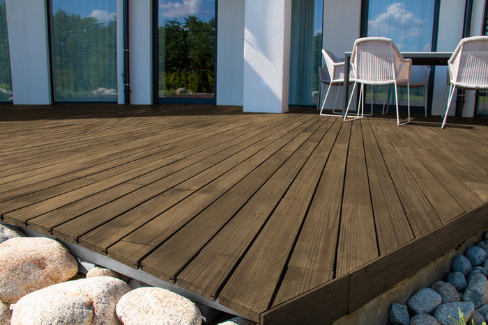 Large Modern Walnut Wood'n Finish Kit by Retique It with exterior topcoat for decking and wood projects.