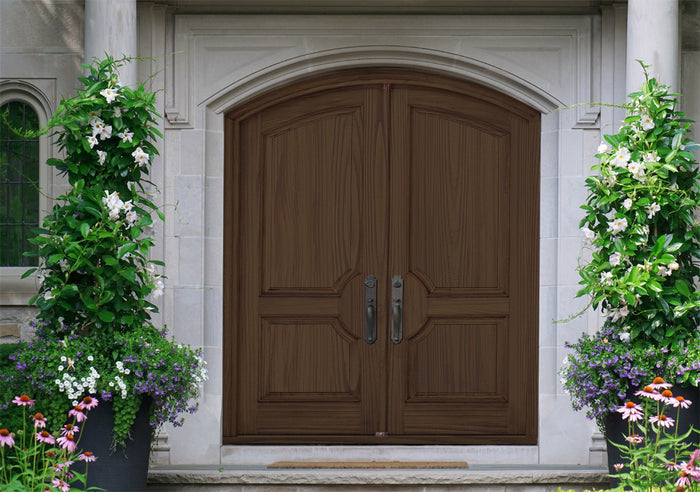 Retique It Wood'n Finish Kit in large size, black walnut, with wood finishing tools and products for rustic double front door.