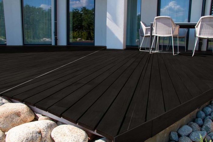 Large Black Wood'n Finish Kit by Retique It with textured wood grain for multi-purpose woodworking projects.