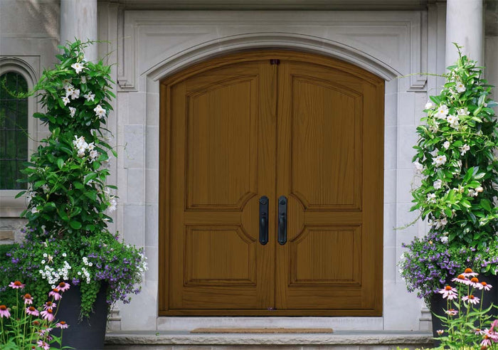 Large Dark Pecan Wood'n Kit interior top coat by Retique It for multi-purpose wood finishing, shown on a door surface.