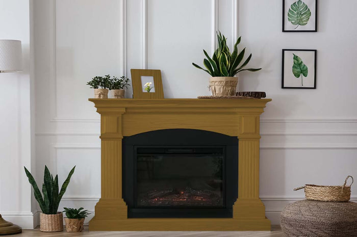 Retique It Wood'n Kit (Med) in Dark Pecan for interior finishing, featuring components for wood restoration and top coating.