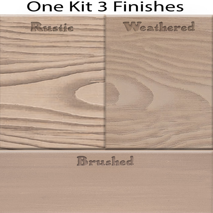 Retique It Wood'n Finish Kit in French Oak, medium size multi-purpose interior top coat with color swatch and finish options.