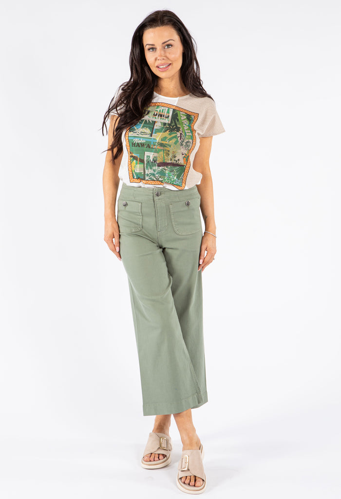 Multi Textured Graphic Top