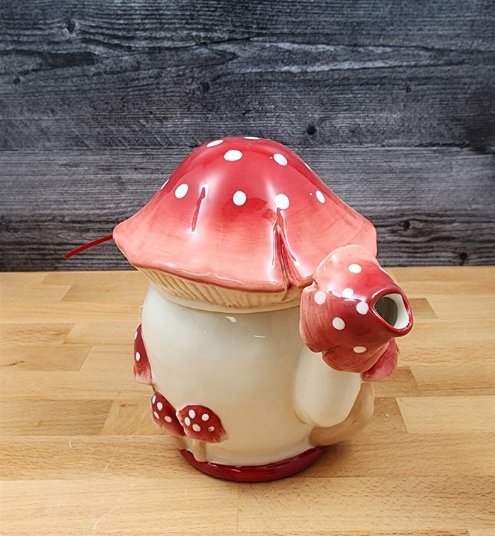 Mushroom Teapot by Blue Sky Heather Goldminc Ceramics Floral Decor Tea Pot
