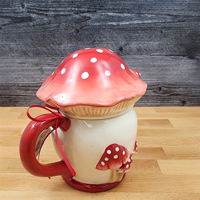 Mushroom Teapot by Blue Sky Heather Goldminc Ceramics Floral Decor Tea Pot