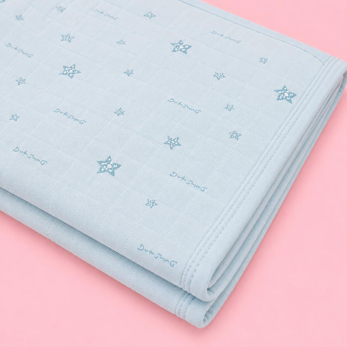 Muslin Hooded Receiving Towel - Light Blue