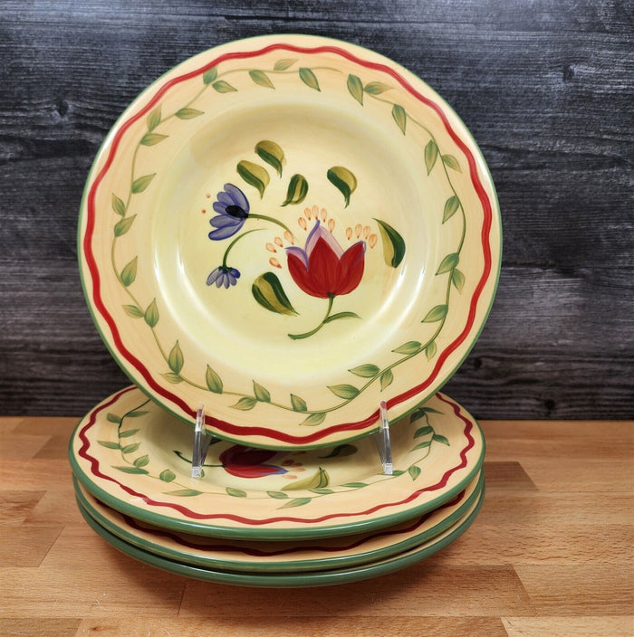 Napoli Pfaltzgraff 4 Set Salad Plate 9 1/8" 23cm Earthenware Kitchen Dinnerware