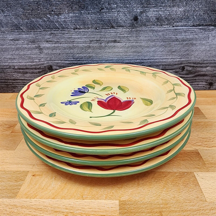Napoli Pfaltzgraff 4 Set Salad Plate 9 1/8" 23cm Earthenware Kitchen Dinnerware
