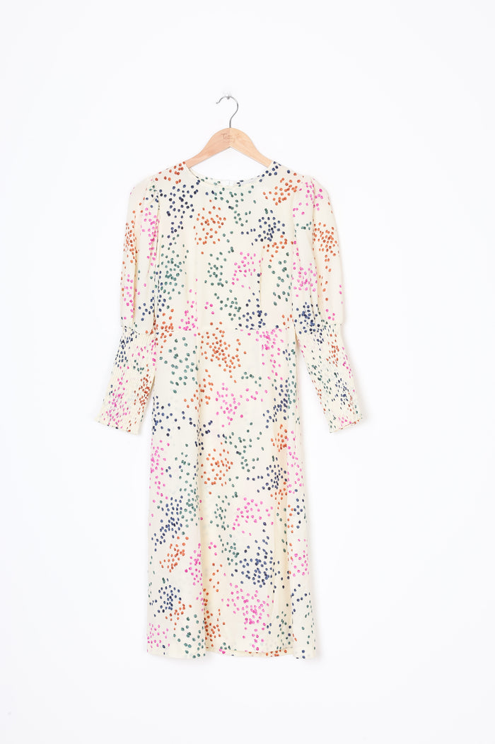 Never Fully Dressed Womens Cream Dress Size 8