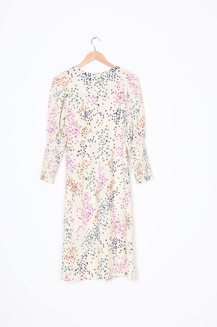 Never Fully Dressed Womens Cream Dress Size 8