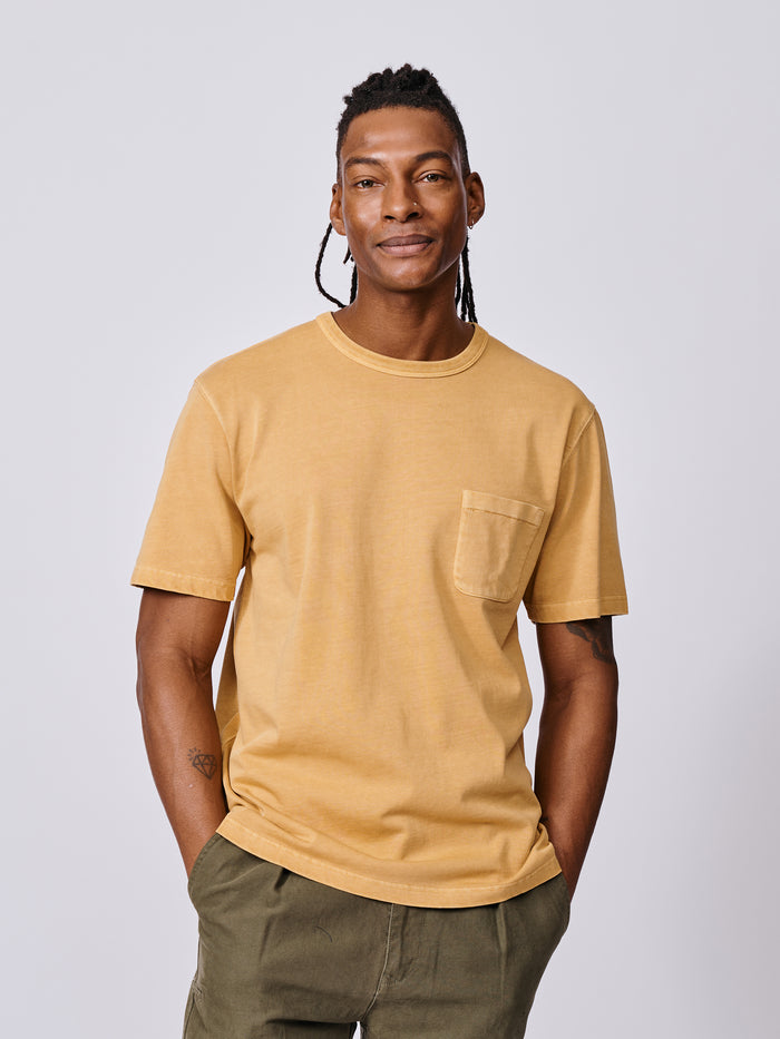 Aubin Washed Gold Newburgh Relaxed T-Shirt | Relaxed Tee