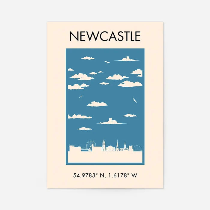 Newcastle Tourist Style Print