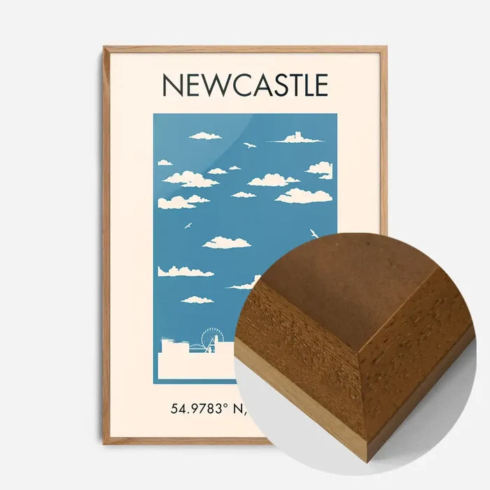 21x30cm | 8¼ x 11¾in / Oak Wood Frame