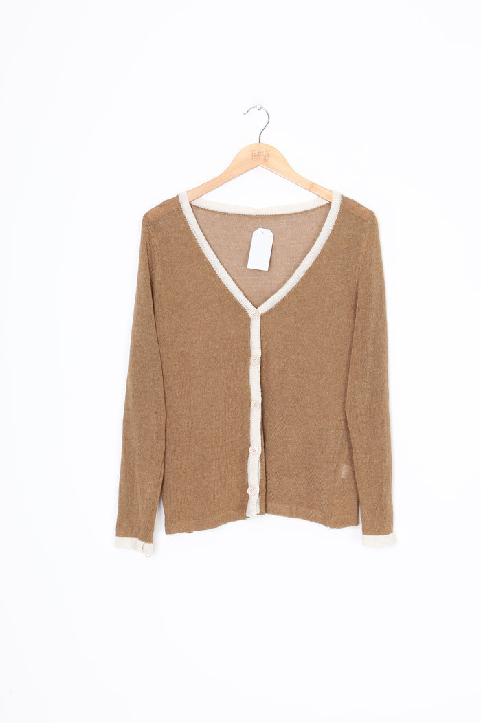 No Label Womens Green Cardigan Size S