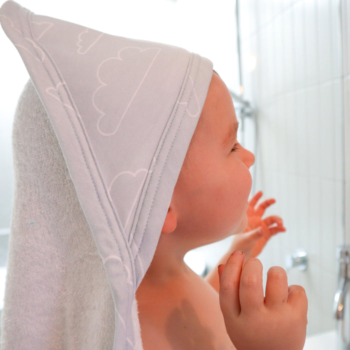 Nordic 2pk Hooded Towel Dusty Sky/Mint - Bubba Blue Australia