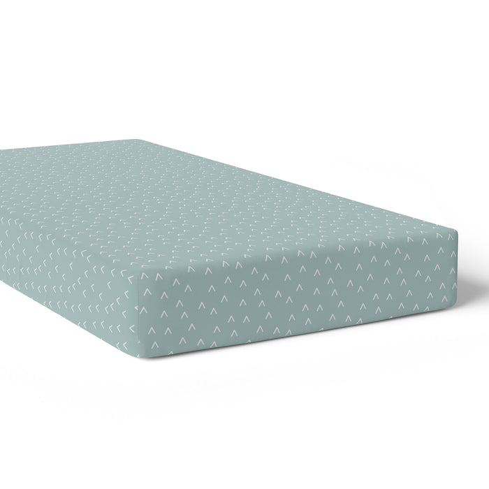 Nordic 2pk Jersey Cot Fitted Sheets Dusty Sky/Mint - Bubba Blue Australia