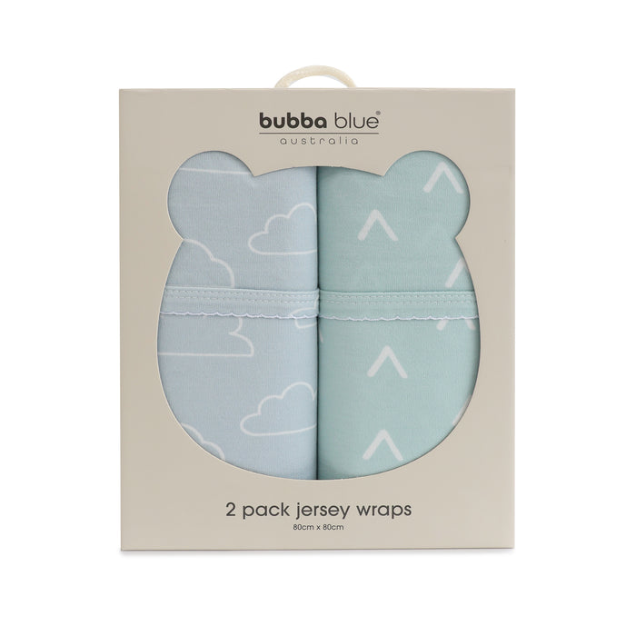 Nordic 2pk Jersey Wrap Dusty Sky/Mint - Bubba Blue Australia