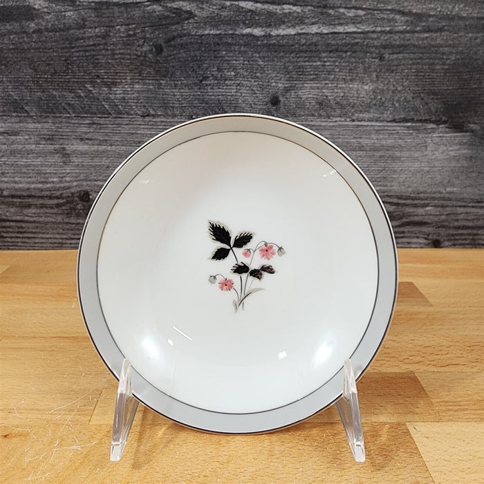 Noritake Grayson Sauce Bowl Fruit Dessert Vintage China Ceramic Pink Flower 5.5"