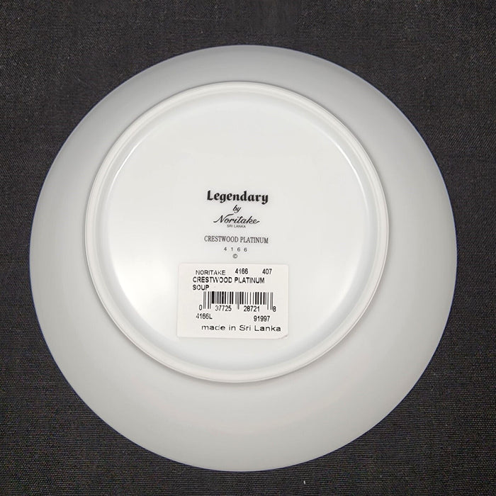 Noritake Legendary Crestwood Platinum Set of 4 Soup Bowl 4166 Dinnerware