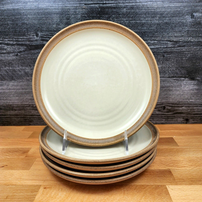 Noritake Madera Ivory Set of 5 Salad Bread 8.25" Plate 8474 Stoneware Dinnerware
