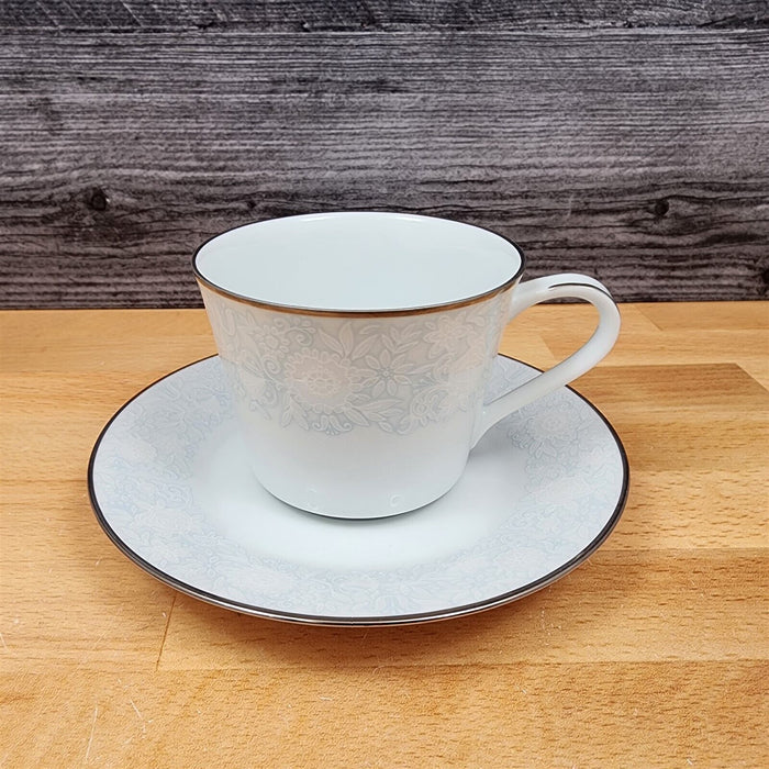 Noritake Ravel Set of 4 Saucer & Tea Cup Coffee Mug Dinnerware Tableware Japan