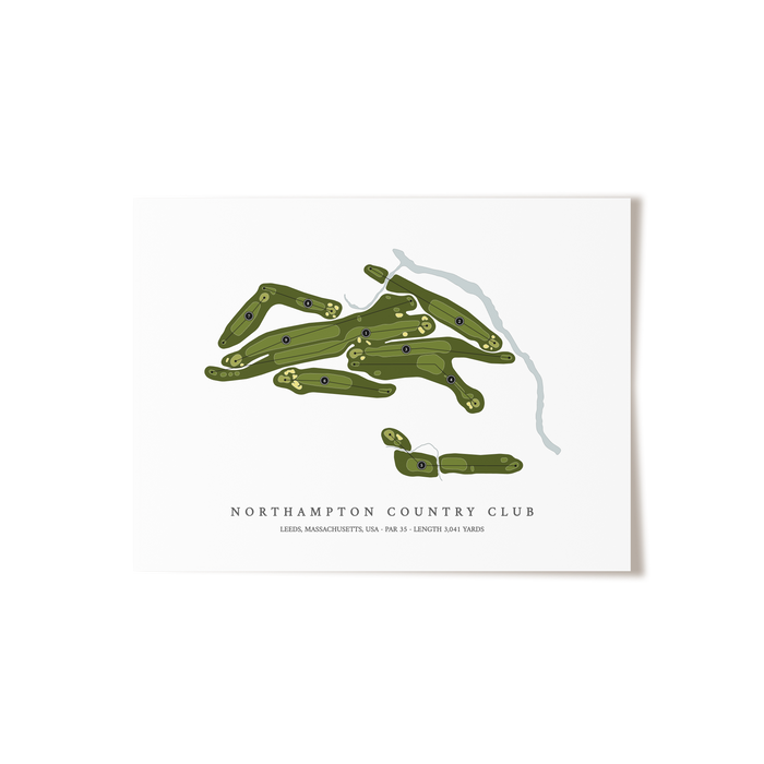 Northampton Country Club | Golf Course Print | Unframed