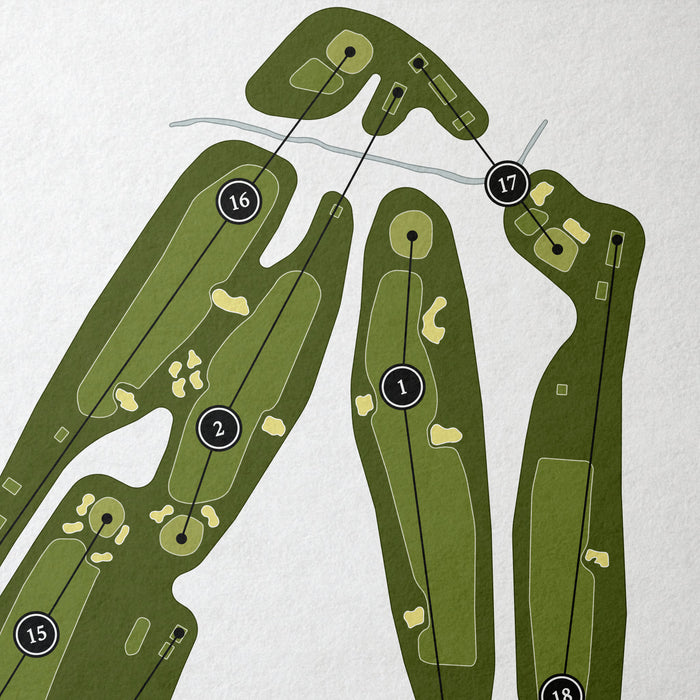 Northland Country Club | Golf Course Print | Close+Up