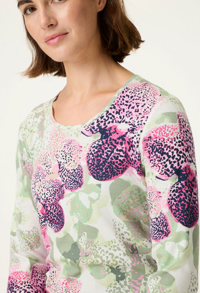 Orchid Print Top