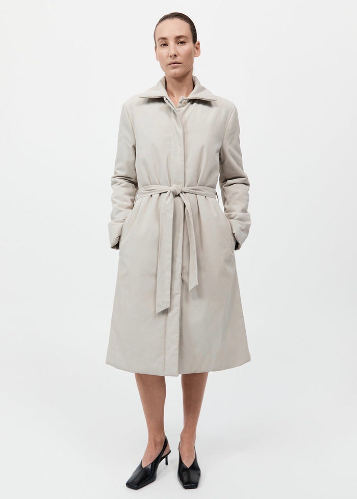 Padded Car Coat (Creme)