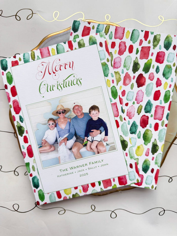 Paint Swatch Party Holiday Card