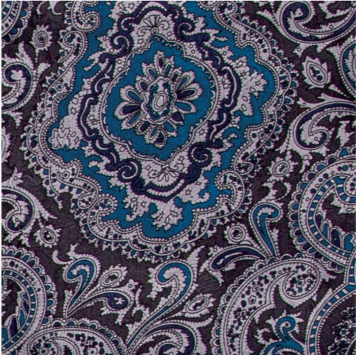 Paisley Jacquard Silk Scarf 20" (no edge border)