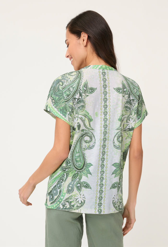 Paisley Print Top