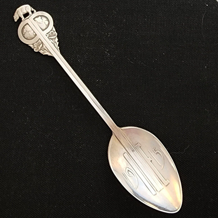 Panama Pacific Exposition Sterling Bear Souvenir Spoon 1914 Patent 5/14"
