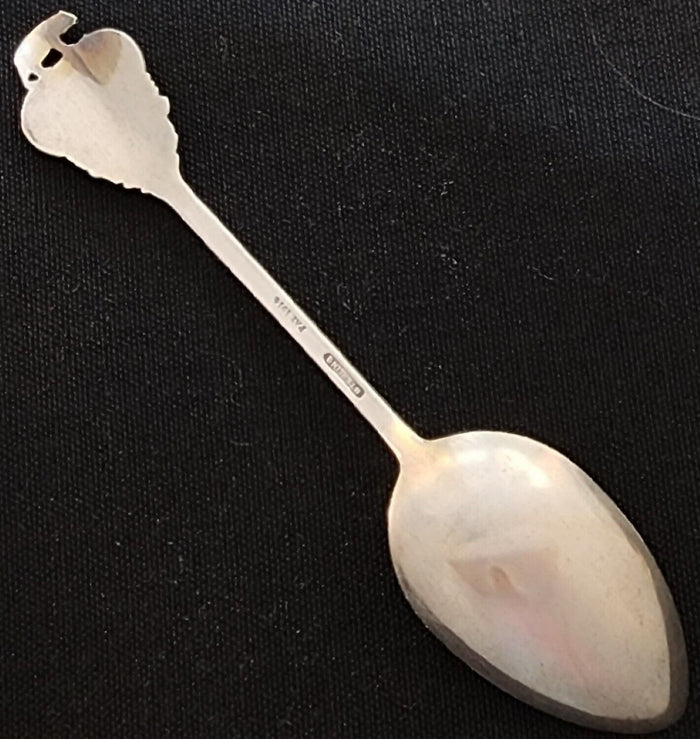 Panama Pacific Exposition Sterling Bear Souvenir Spoon 1914 Patent 5/14"