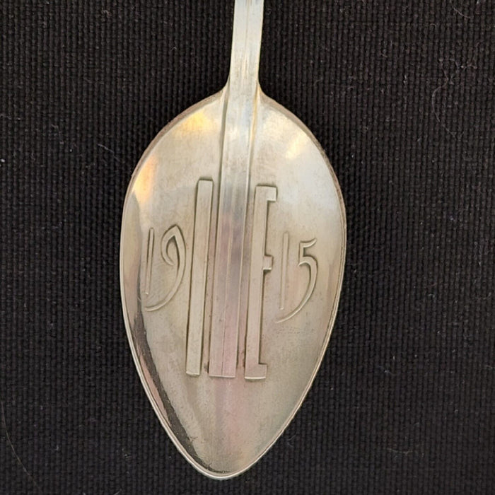 Panama Pacific Exposition Sterling Bear Souvenir Spoon 1914 Patent 5/14"