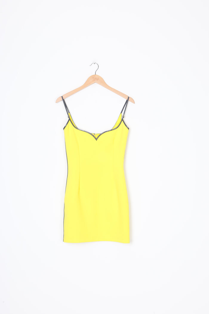 Paris Georgia Womens Yellow Dress Size S