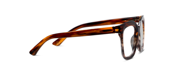 Peepers - Cleo (Blue Light): Brown Ombre Horn / Reading / 3.00