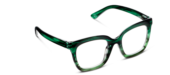 Peepers - Cleo (Blue Light): Brown Ombre Horn / Reading / 3.00