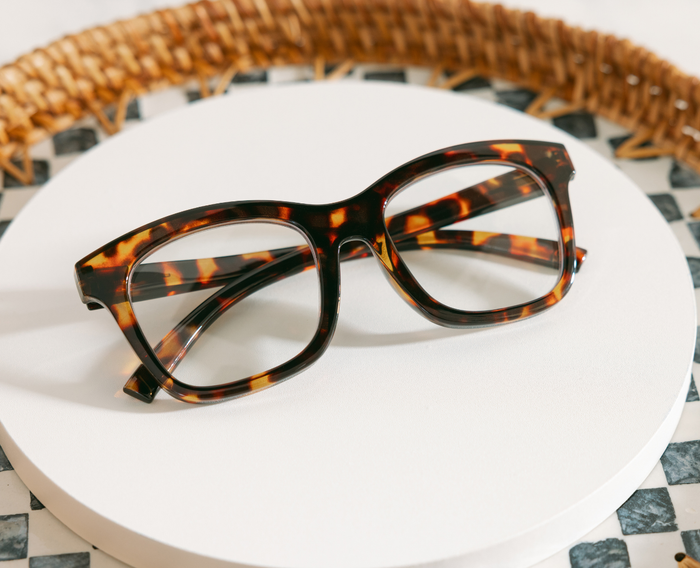 Peepers - To the Maximalist (Blue Light): Coffee/Clear Glitter / Reading / 1.75