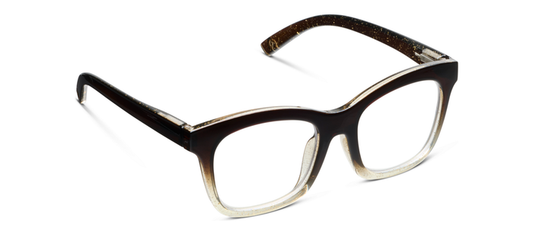 Peepers - To the Maximalist (Blue Light): Coffee/Clear Glitter / Reading / 3.00