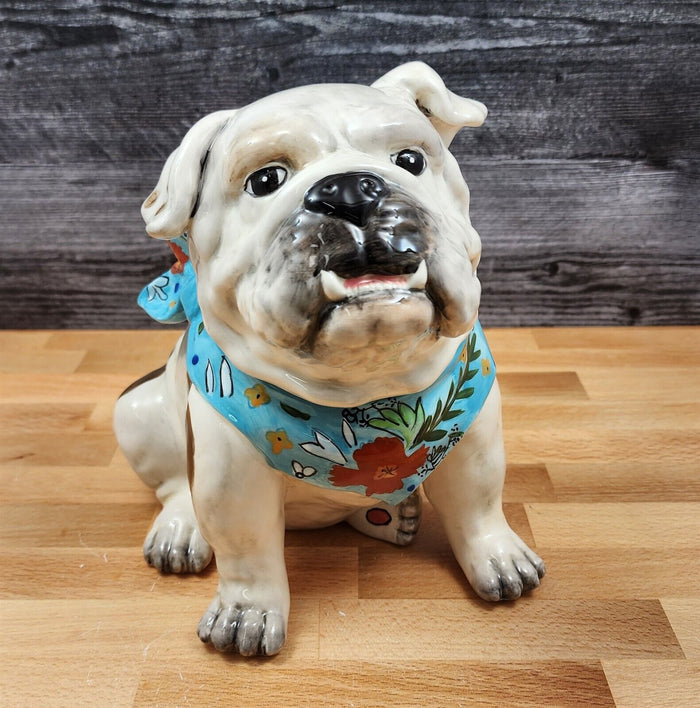 Penelope Bull Dog Cookie Candy Treat Jar Canister Figurine by Blue Sky